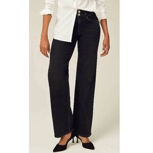 J. Jill High Rise Full Leg Black Jeans 12P